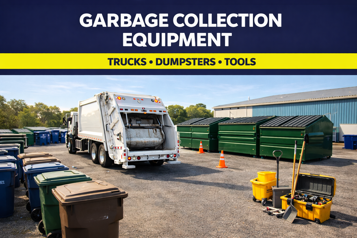 Garbage Collection Equipment Guide (Trucks, Dumpsters & Tools)