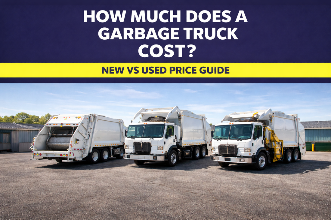 garbage truck cost comparison showing rear loader front loader and automated side loader trucks