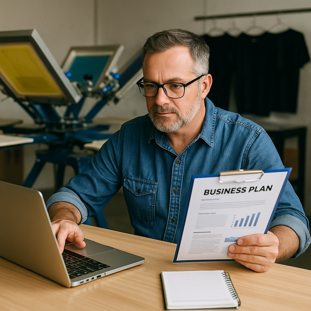 Screen Printing Business Plan (U.S., 2025 Guide)