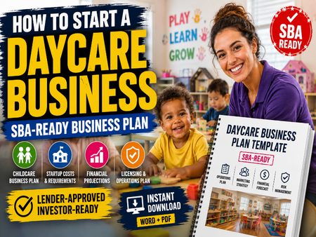 Daycare Business Plan Template – Instant Download