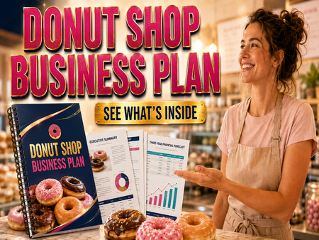 Donut Shop Business Plan Template – Instant Download