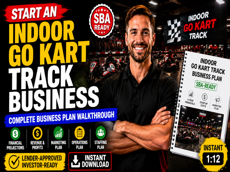 Indoor Go Kart Business Plan Template – Instant Download