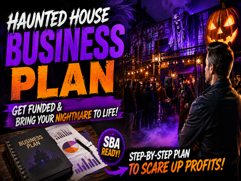 Haunted House Business Plan Template – Instant Download