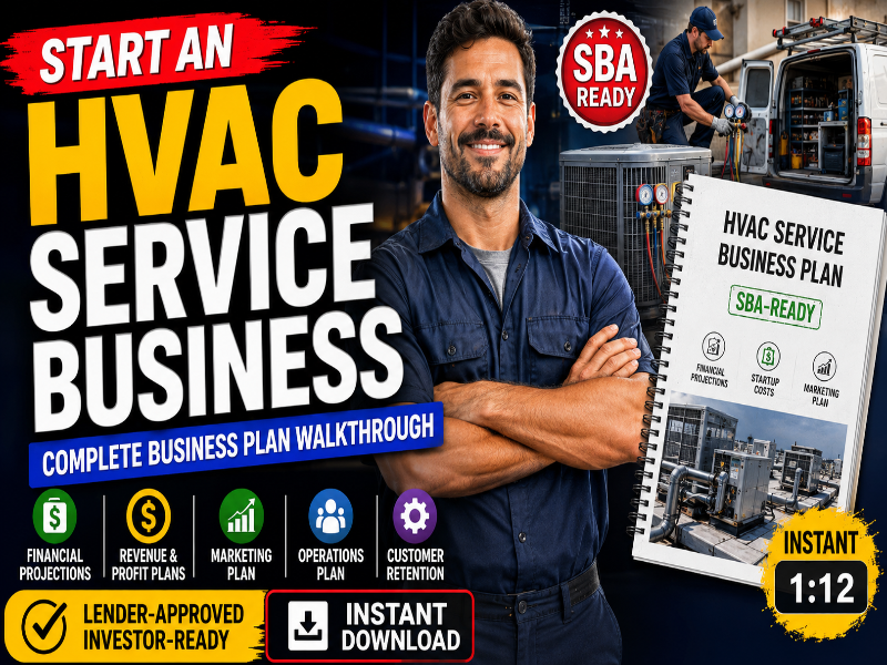 HVAC Business Plan Template – Instant Download