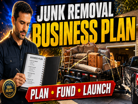 Junk Removal & Debris Hauling Business Plan Template– Word, PDF + 3-Year Forecast