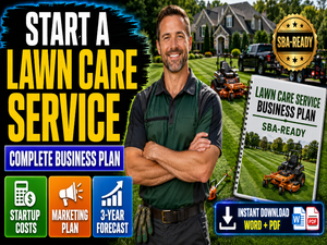 Lawn Care Business Plan Template – Word, PDF & 3-Year Financials