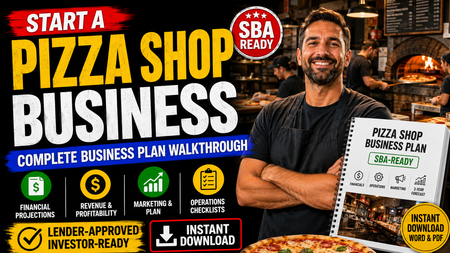 Pizza Shop Business Plan Template – Instant Download