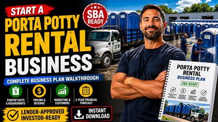 Portable Toilet Business Plan Template (Porta Potty) – Instant Download
