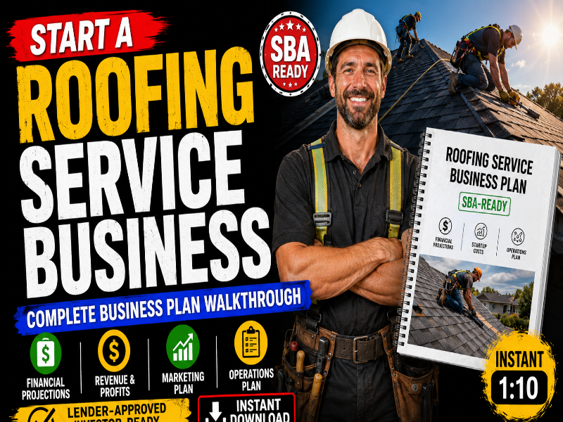 Roofing Business Plan Template – Instant Download