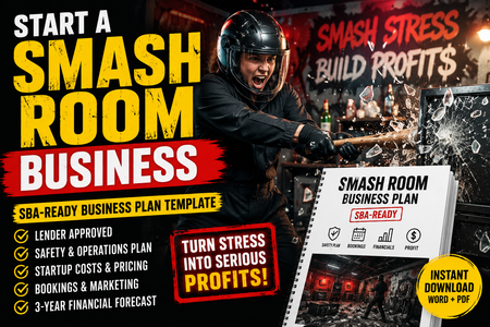 Smash Room Business Plan Template – SBA-Ready Rage Room Plan
